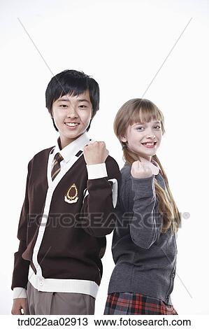 The cheering global students View Large Photo Image Stock Image - The cheering global students. Fotosearch