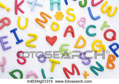 The colorful alphabet clay View Large Photo Image Stock Photography - The colorful alphabet clay. Fotosearch