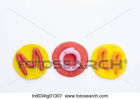 The colorful clay 'MOM' on colorful circle clay View Large Photo Image Stock Photo - The colorful clay 'MOM' on colorful circle clay. Fotosearch