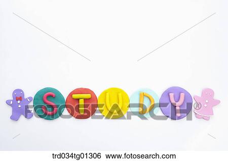 The colorful clay 'STUDY' with man and woman clay View Large Photo Image Stock Photograph - The colorful clay 'STUDY' with man and woman clay. Fotosearch