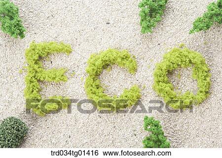The 'ECO' grass and green tree View Large Photo Image Stock Photograph - The 'ECO' grass and green tree. Fotosearch