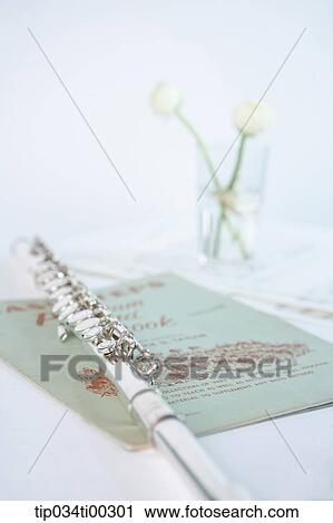 The flute on the score View Large Photo Image Stock Image - The flute on the score. Fotosearch