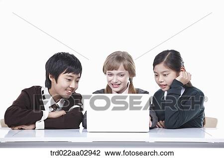 The global students looking at the laptop View Large Photo Image Stock Image - The global students looking at the laptop . Fotosearch