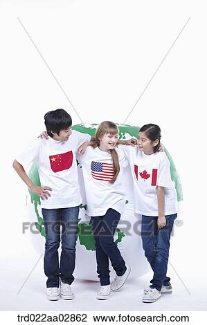 The global students putting their arms around each other View Large Photo Image Stock Image - The global students putting their arms around each other. Fotosearch