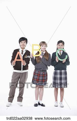 The global students with the English alphabet View Large Photo Image Stock Photo - The global students with the English alphabet . Fotosearch