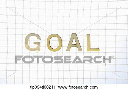 The gold 'GOAL' View Large Photo Image Stock Image - The gold 'GOAL'. Fotosearch