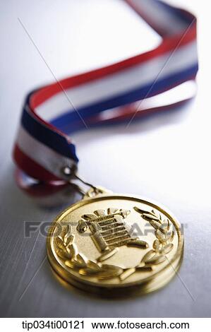 The golden prize medal View Large Photo Image Stock Image - The golden prize medal. Fotosearch