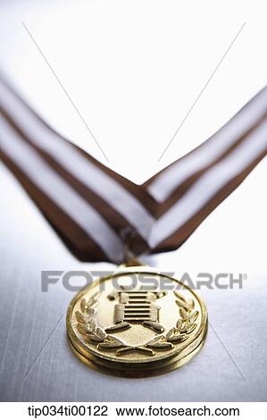 The golden prize medal View Large Photo Image Stock Image - The golden prize medal. Fotosearch