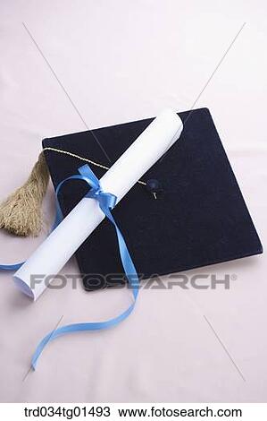The graduation cap and the diploma View Large Photo Image Stock Image - The graduation cap and the diploma. Fotosearch