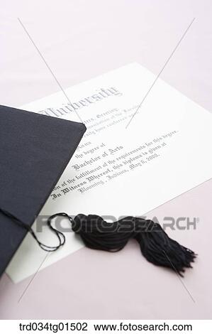 The graduation cap and the diploma View Large Photo Image Stock Image - The graduation cap and the diploma. Fotosearch