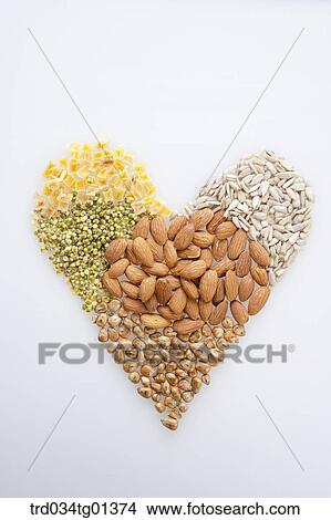 The heart made of the grain View Large Photo Image Picture - The heart made of the grain . Fotosearch