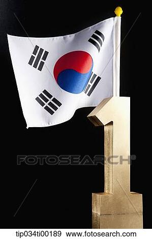 The national flag of South Korea and golden number one View Large Photo Image Stock Photo - The national flag of South Korea and golden number one. Fotosearch