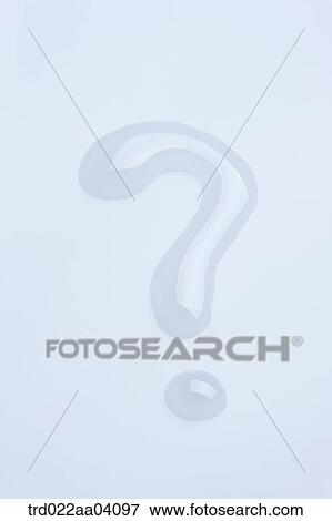 The question mark shaped water drop View Large Photo Image Stock Photo - The question mark shaped water drop . Fotosearch