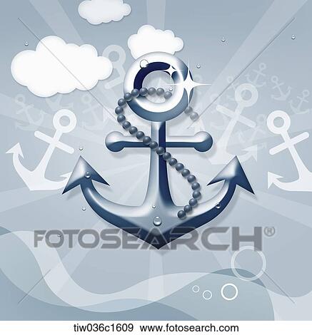 A illustration of anchors on a beach concept background View Large Illustration Stock Illustration - A illustration of anchors on a beach concept background. Fotosearch