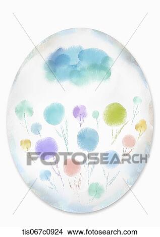 A illustration of circle flowers View Large Illustration Stock Illustration - A illustration of circle flowers. Fotosearch