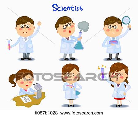 A illustration of scientist in different position and emotions View Large Illustration Stock Illustration - A illustration of scientist in different position and emotions. Fotosearch