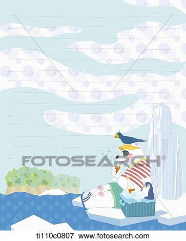 A letter template illustration of a dog drinking on a beach View Large Illustration Stock Illustration - A letter template illustration of a dog drinking on a beach. Fotosearch