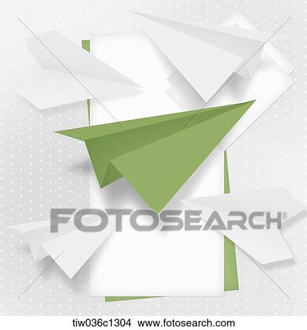 A memo design of origami blue plane View Large Illustration Stock Illustration - A memo design of origami blue plane. Fotosearch