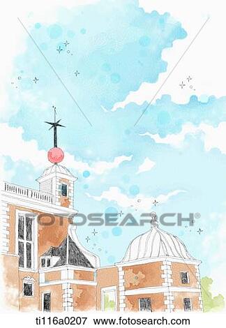A painting of a builindg in london View Large Illustration Stock Illustration - A painting of a builindg in london . Fotosearch