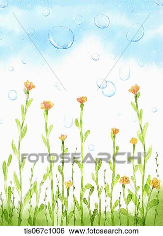 A paper illustration design of plants growing View Large Illustration Stock Illustration - A paper illustration design of plants growing . Fotosearch