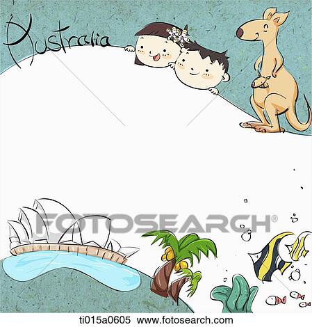 Australian illustration letter border View Large Illustration Stock Illustration - Australian illustration letter border. Fotosearch