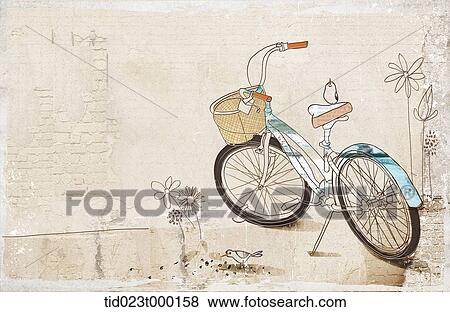 Stock Illustration - bicycle background. Fotosearch