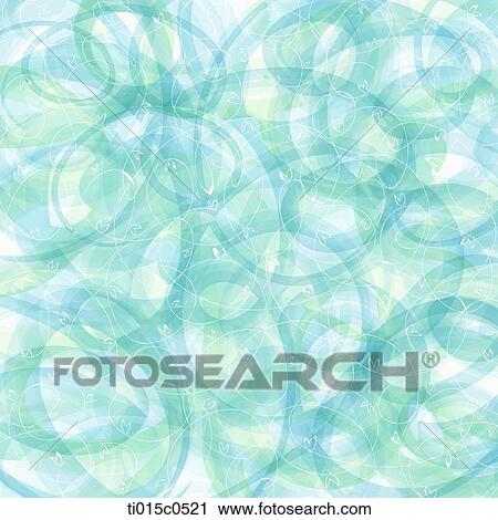 Clip Art - blue circles overlapping each other. Fotosearch