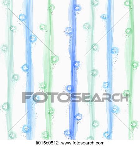 blue straight paints with circle shapes in each sides of every line View Large Illustration Drawing - blue straight paints with circle shapes in each sides of every line. Fotosearch