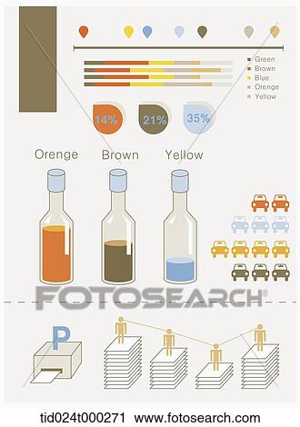 charts indicating data View Large Illustration Clip Art - charts indicating data. Fotosearch