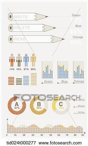 charts indicating data View Large Illustration Stock Illustration - charts indicating data. Fotosearch
