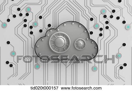 electric circuit and cloud system View Large Illustration Stock Illustration - electric circuit and cloud system . Fotosearch