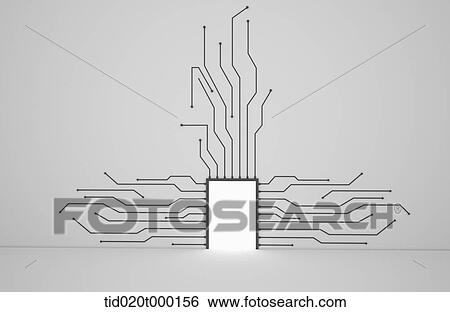 electric circuit View Large Illustration Stock Illustration - electric circuit . Fotosearch