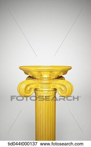 golden column View Large Illustration Stock Illustration - golden column . Fotosearch