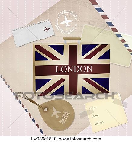 Illustration of a london letter View Large Illustration Clipart - Illustration of a london letter. Fotosearch