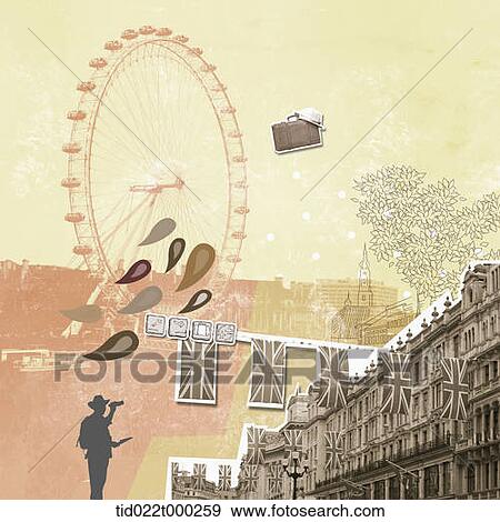 illustration of attraction in London, United Kingdom View Large Illustration Stock Illustration - illustration of attraction in London, United Kingdom . Fotosearch
