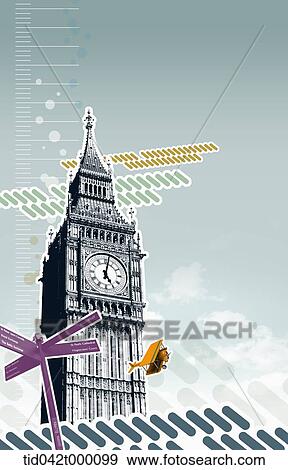 Stock Illustration - illustration of Big Ben in London, United Kingdom . Fotosearch