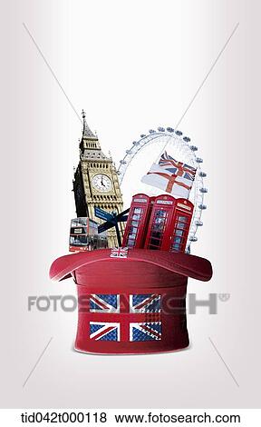 Stock Illustration - illustration of features of London, United Kingdom . Fotosearch