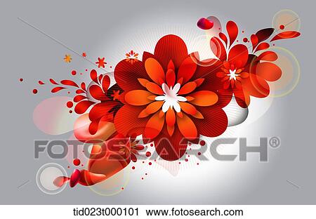 illustration of flowers View Large Illustration Clip Art - illustration of flowers. Fotosearch