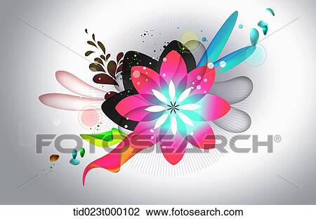 illustration of flowers View Large Illustration Drawing - illustration of flowers. Fotosearch