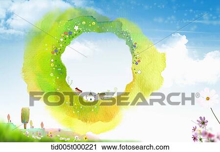 illustration of village in fairy tale View Large Illustration Clip Art - illustration of village in fairy tale . Fotosearch