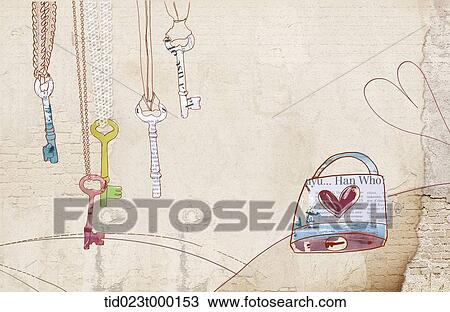key strings background View Large Illustration Drawing - key strings background. Fotosearch