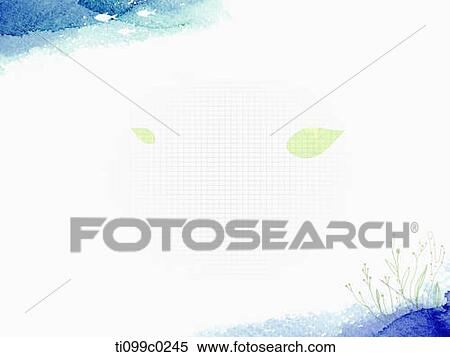 ppt slide template design of blue fresh image View Large Illustration Stock Illustration - ppt slide template design of blue fresh image. Fotosearch