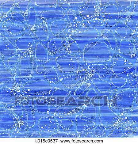 Stock Illustration - shape of stones on top of blue paints. Fotosearch