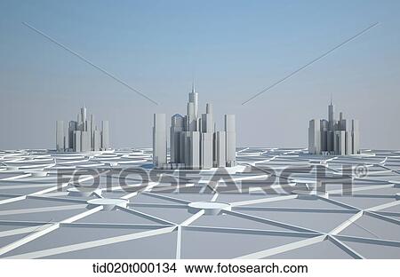 skyscrapers on the electric circuit View Large Illustration Stock Illustration - skyscrapers on the electric circuit. Fotosearch
