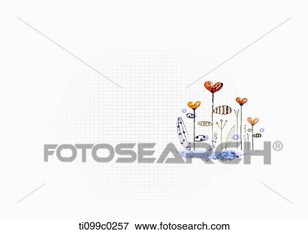 Stock Illustration - white simple ppt slide template design. Fotosearch