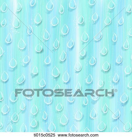 white water drops on top of blue color View Large Illustration Stock Illustration - white water drops on top of blue color. Fotosearch