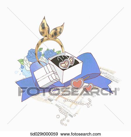 Stock Illustration - woman accessories background. Fotosearch