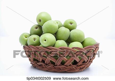a heap of Japanese apricots in the basket View Large Photo Image Stock Photo - a heap of Japanese apricots in the basket. Fotosearch