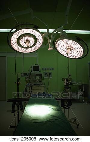 A picture of surgery room with surgery bed and lights View Large Photo Image Stock Photo - A picture of surgery room with surgery bed and lights. Fotosearch