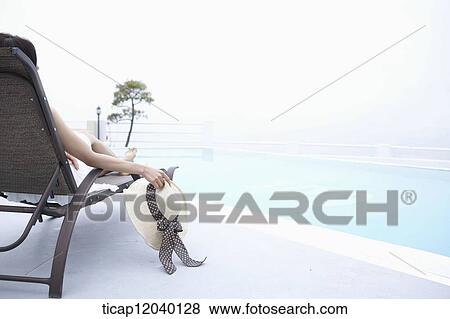 A woman in white dress holding a strawhat View Large Photo Image Stock Photo - A woman in white dress holding a strawhat. Fotosearch